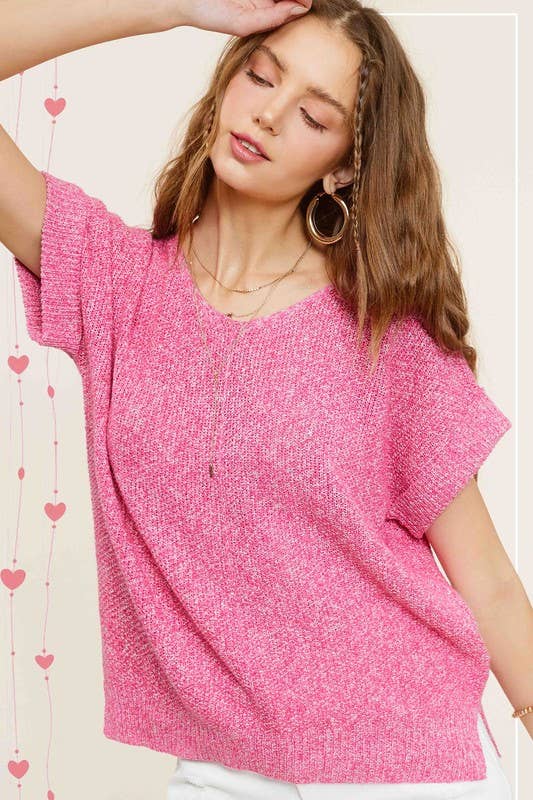 La Miel - MCS3580-Soft Textured Pullover Sweater Game Day Halloween
