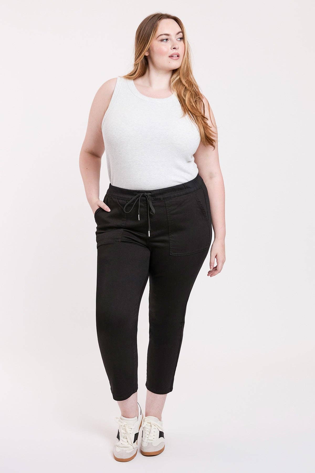 YMI - Plus High Rise Pull On Straight Leg Jogger-EP052607