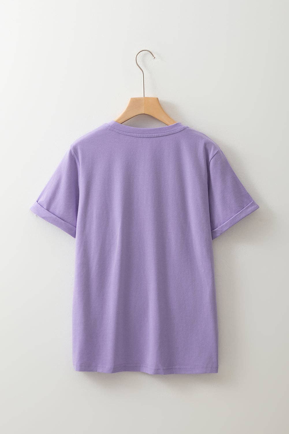 PRETTY BASH - PRETTY BASH Solid Short Sleeve Crew Neck Tee