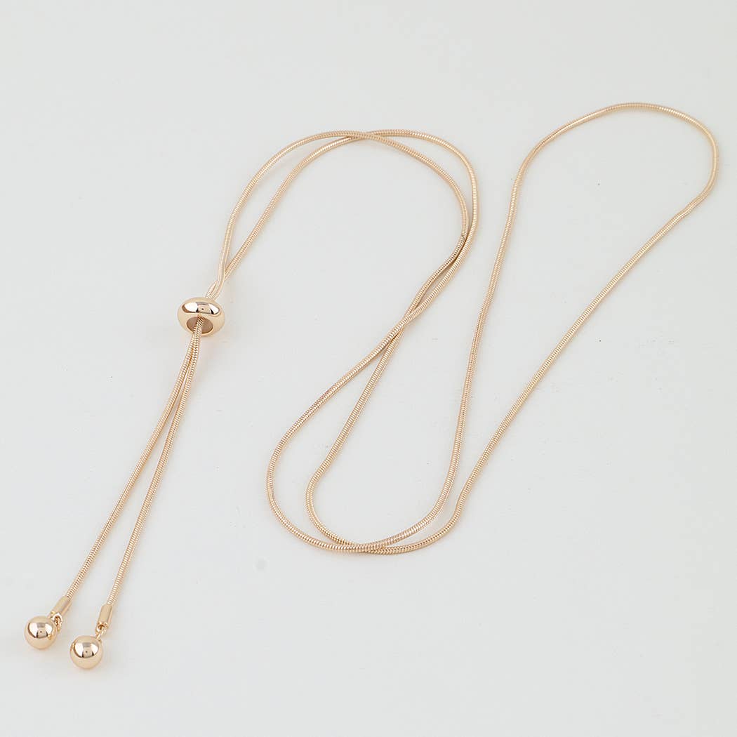 3AM BY H&D ACCESSORIES - Long Toggle Statement Drop Necklace