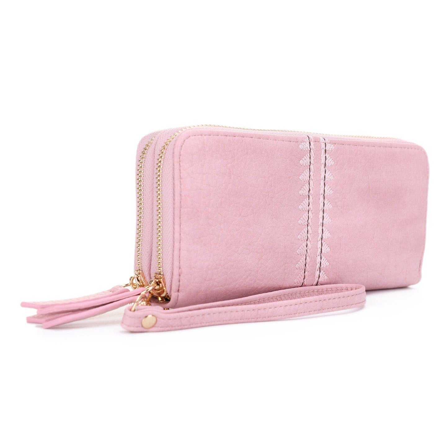 MiMi Wholesale - ES60164-6 Sherrie Double Zipper Wallet
