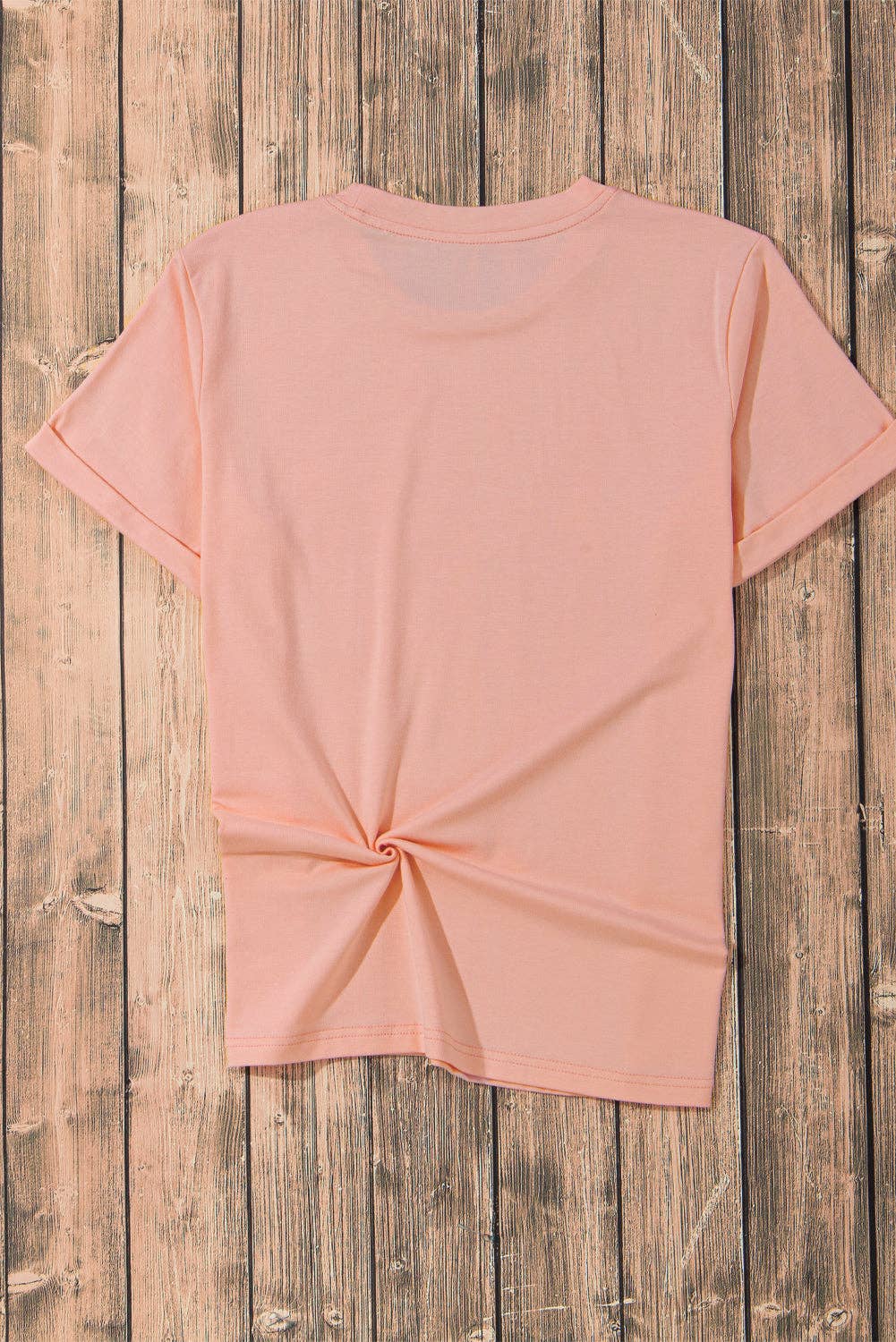PRETTY BASH - PRETTY BASH Solid Short Sleeve Crew Neck Tee