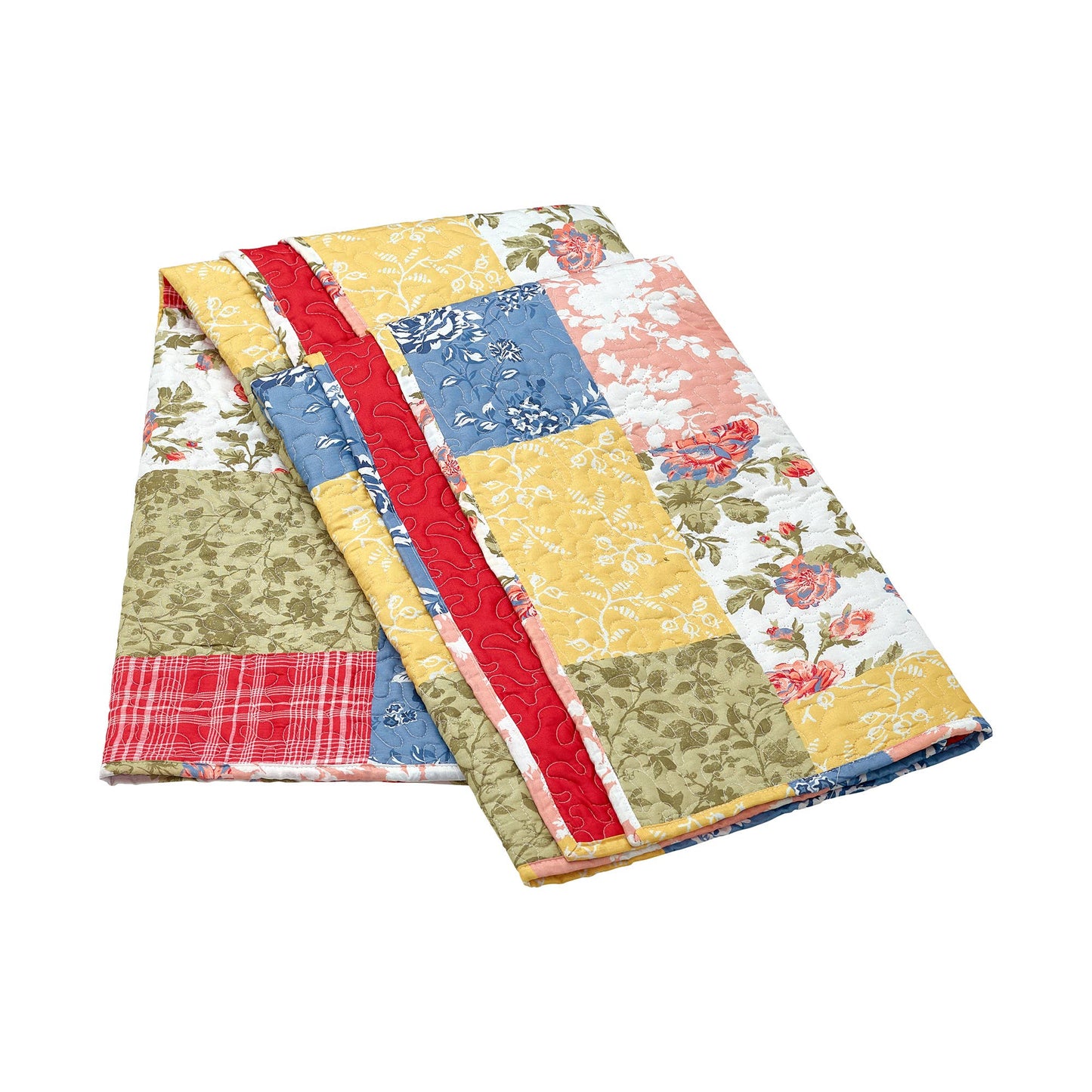 Peking Handicraft - Farmhouse Floral Throw