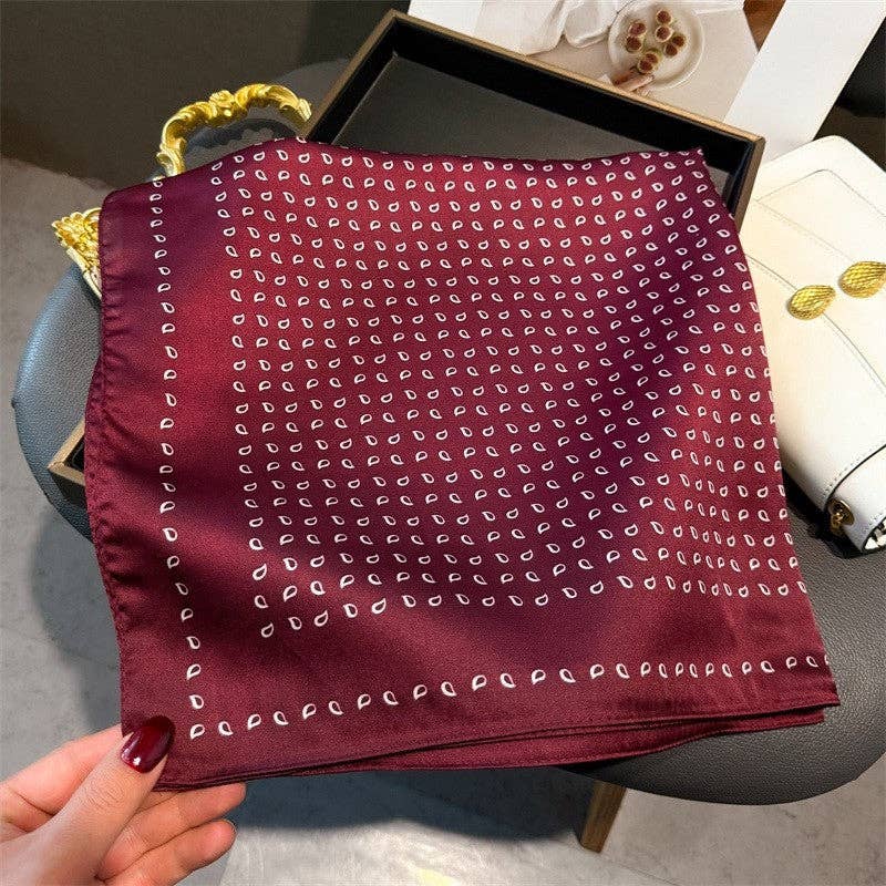 Sheer Trend - Fashion Print Square Scarf
