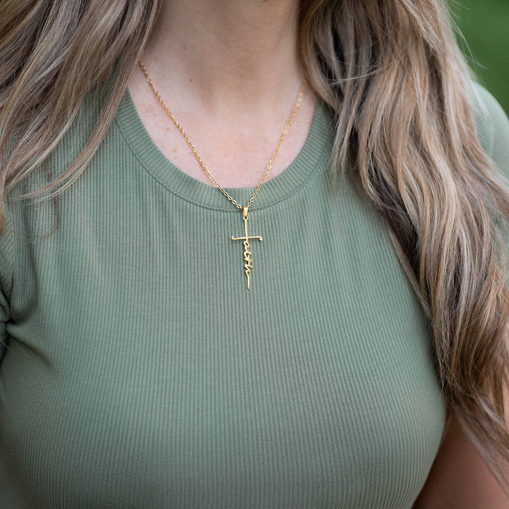 Positive Hope Designs - Faith Cross Necklace