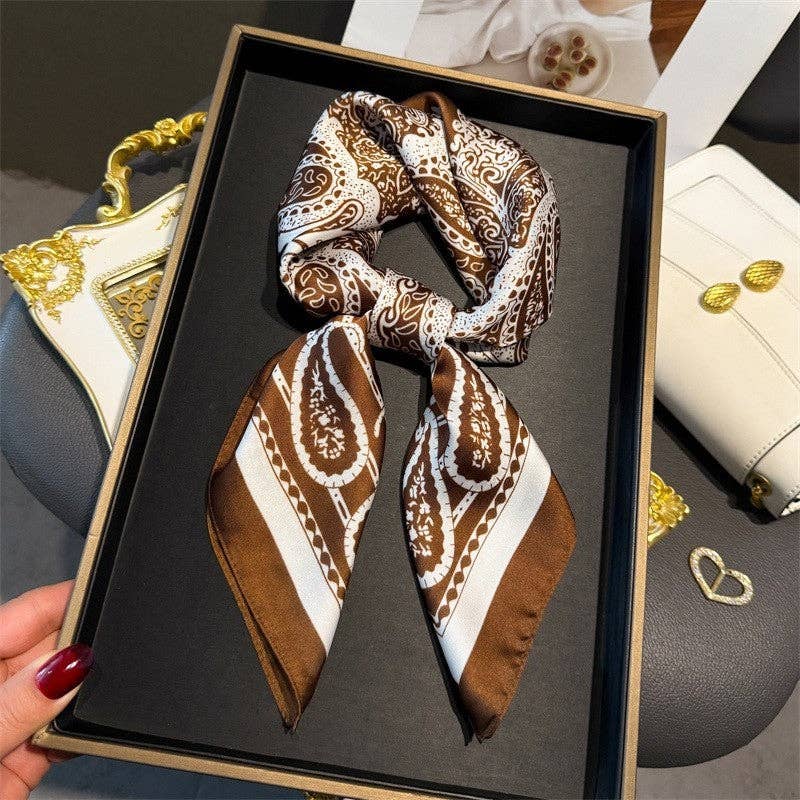 Sheer Trend - Fashion Print Square Scarf
