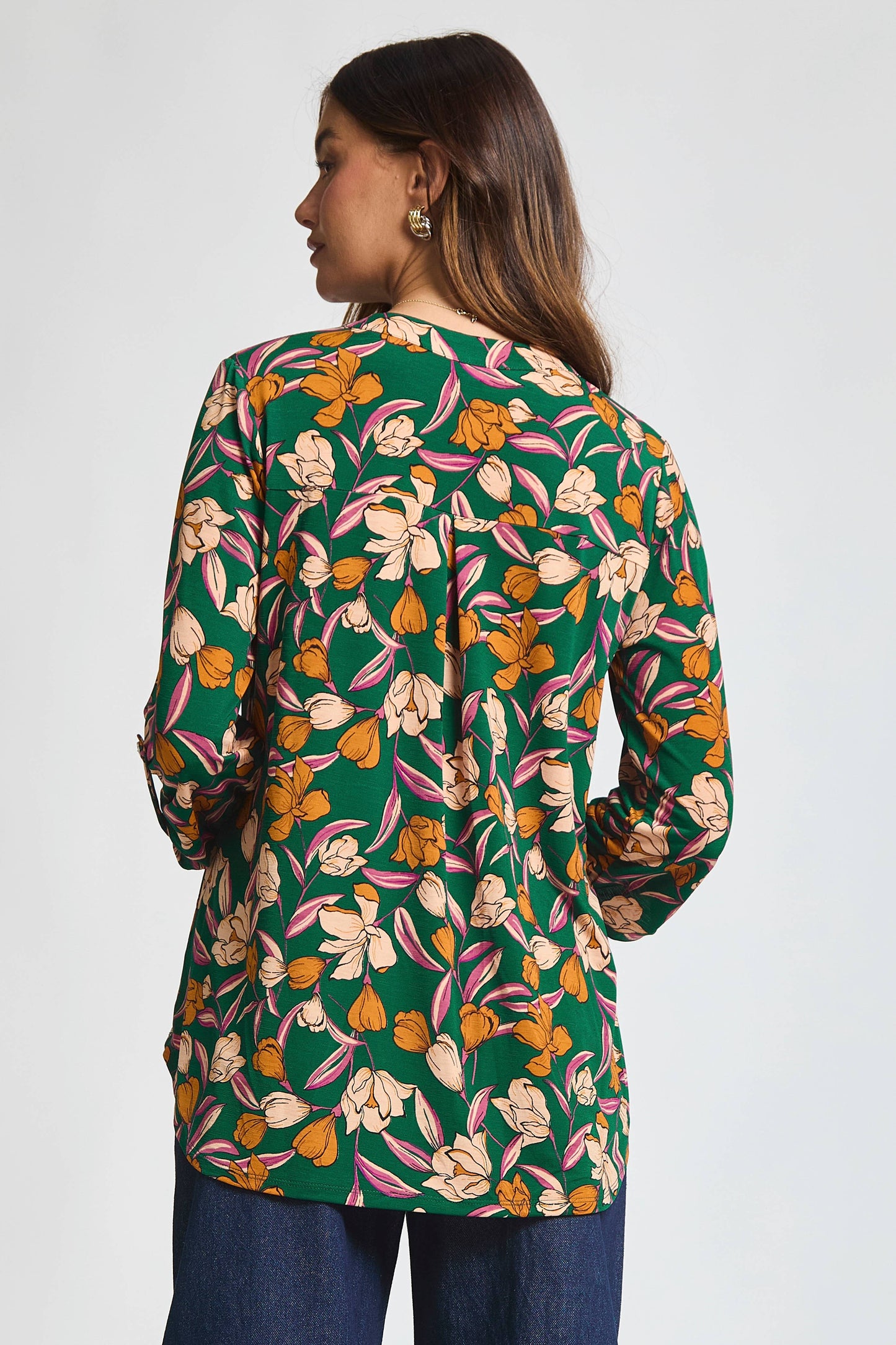 DEAR SCARLETT - Fall Print Lizzy 3/4 Sleeve Top