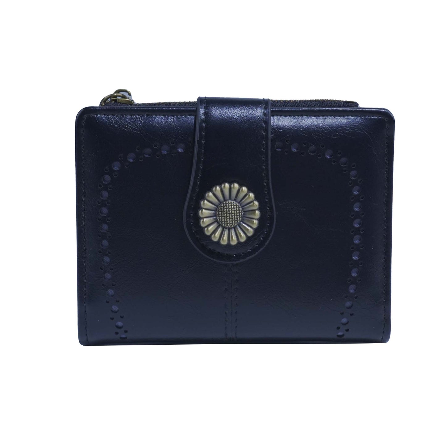 MiMi Wholesale - YX25766-6 Lena Vegan Leather Laser Cut Out Detail Wallet