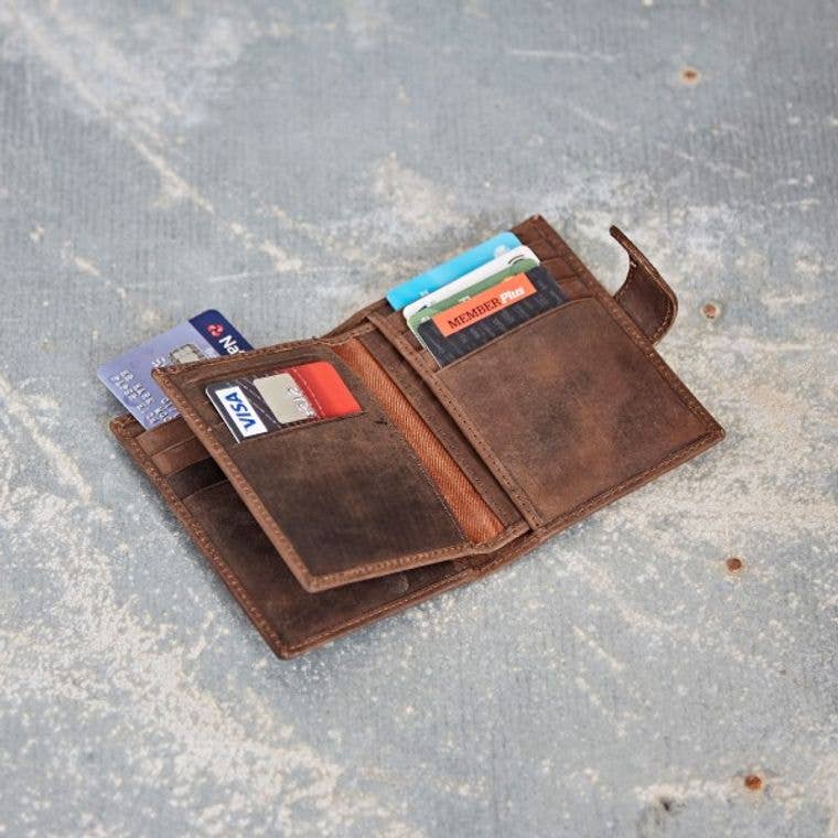 The Paper High Gift Company Limited - Buffalo Leather Handmade Credit Card Wallet