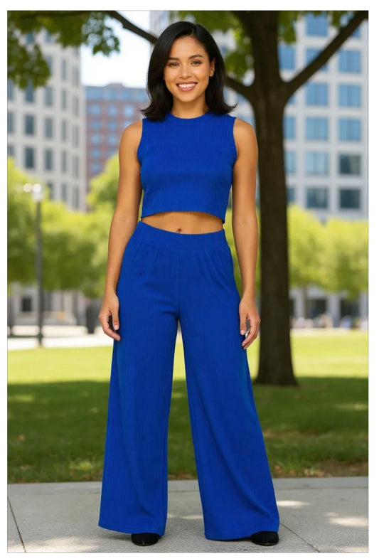 2-piece Sleeveless Pant Set