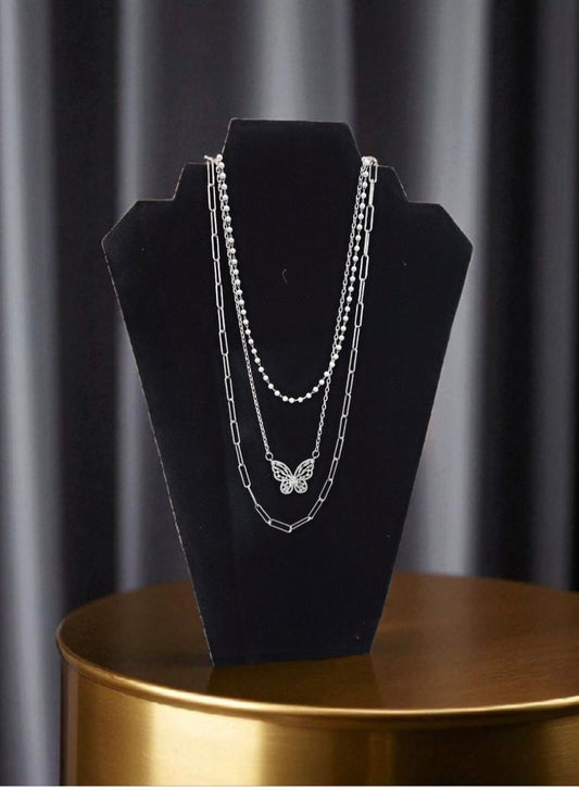 Butterfly Pearl Necklace