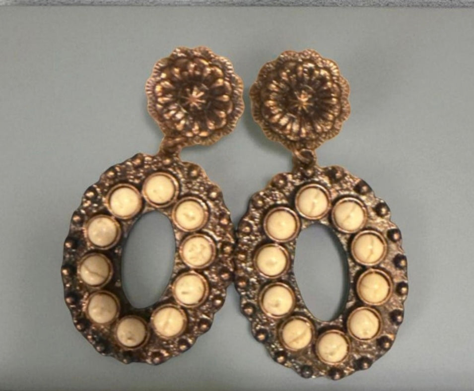 Vintage Inspired Turquoise Earrings