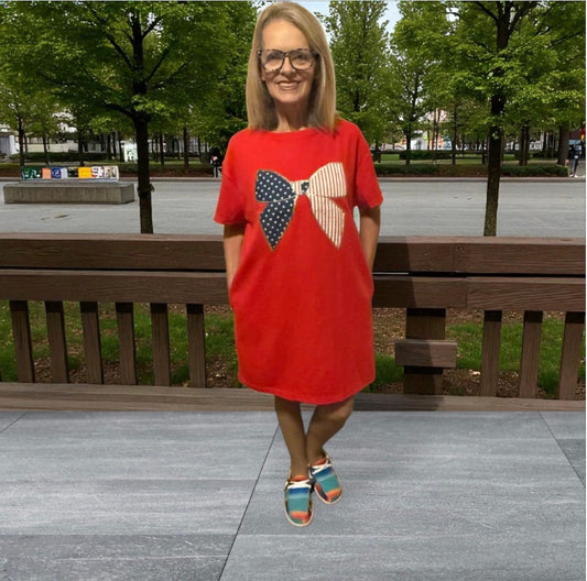 Americana T-Shirt Dress