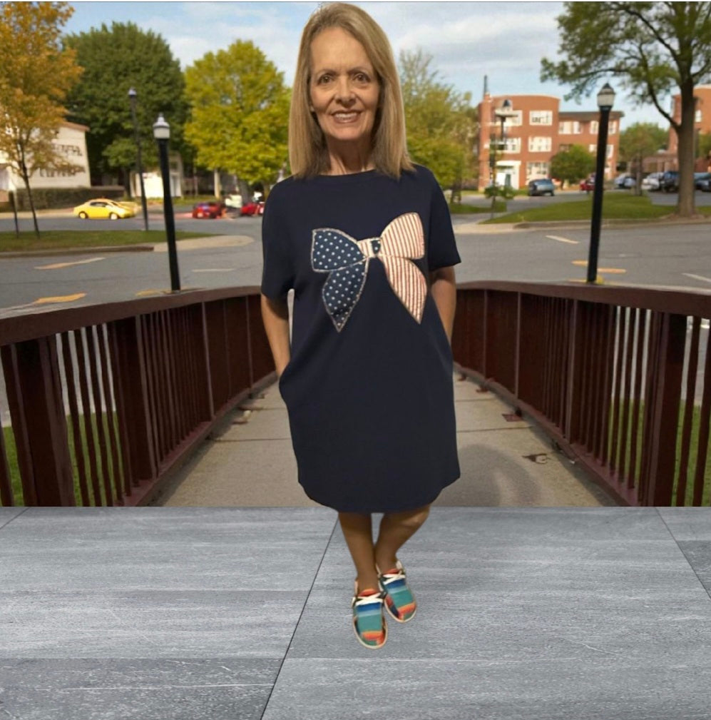 Americana T-Shirt Dress