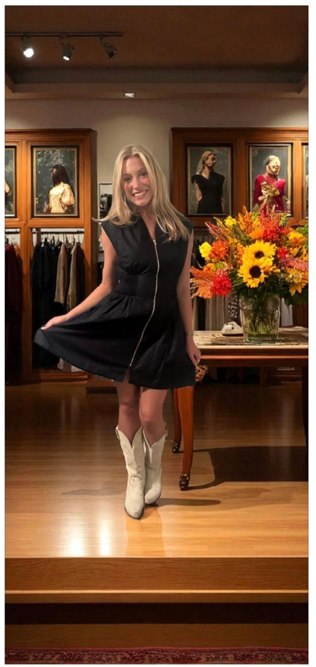 UMGEE Sleeveless Zip-up Dress