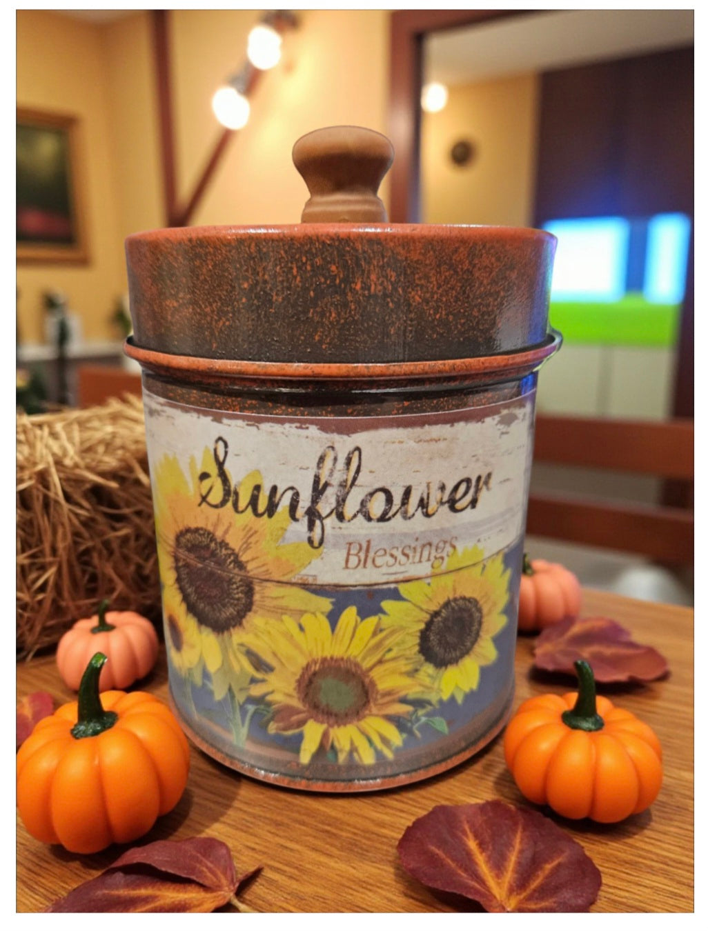 Sunflower Blessing Tin Candle - 14 oz