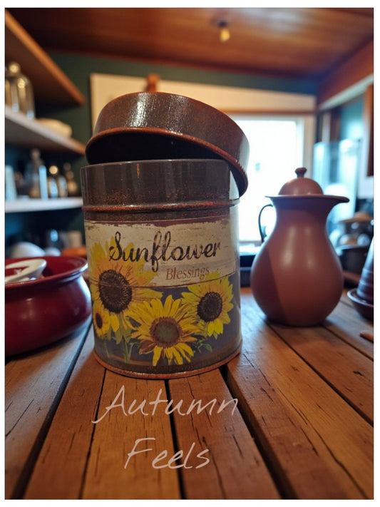 Sunflower Blessing Tin Candle - 14 oz
