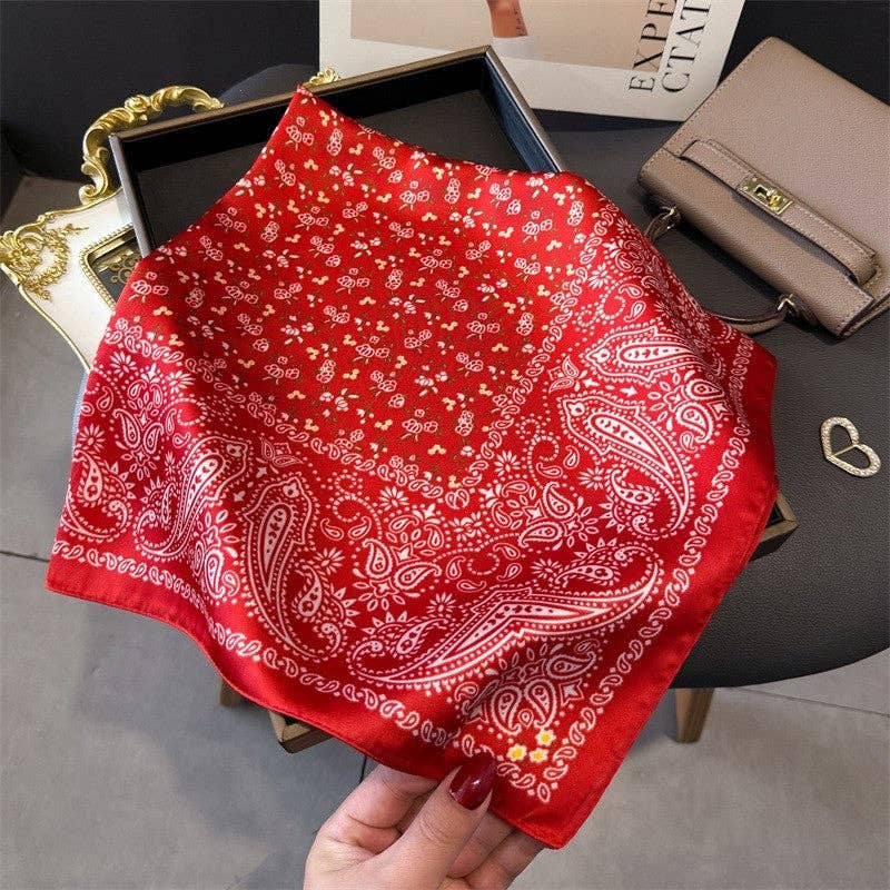 Sheer Trend - Fashion Print Square Scarf