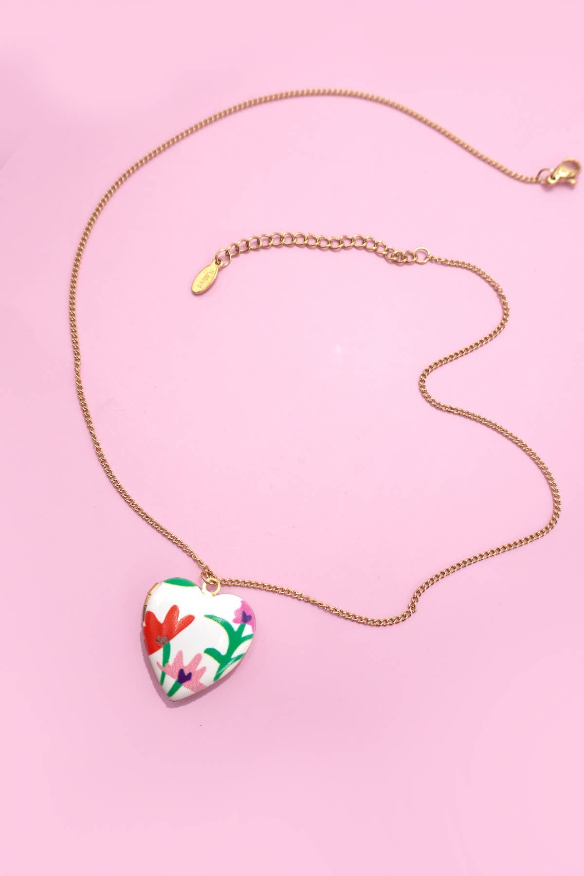 JOSSLYN by wall to wall - 18K STAINLESS STEEL TARNISH FREE LOCKET NECKLACE | 40NK9469