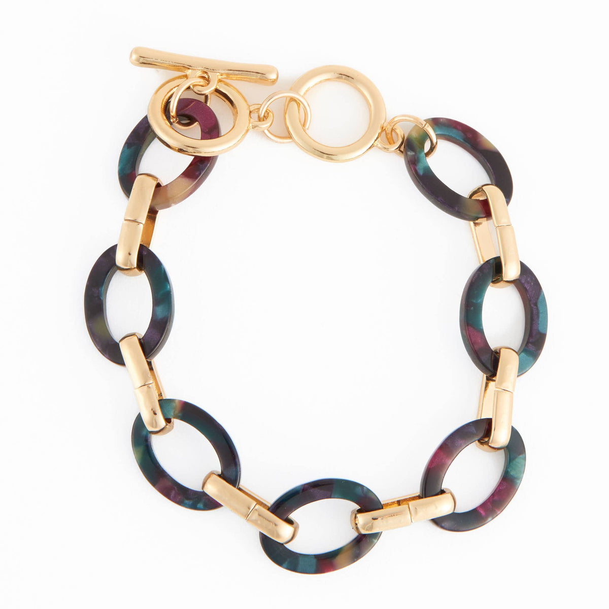 Howard's - Toggle Bracelet Shayne Acrylic Celluloid Link 6.75"