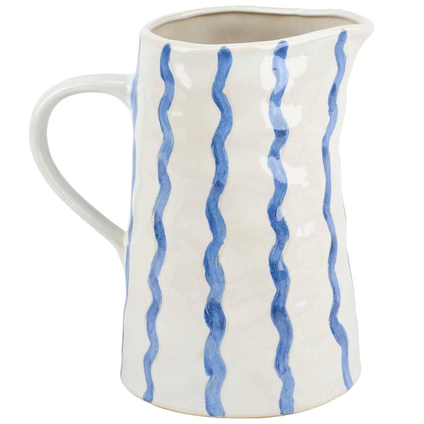 Primitives by Kathy - Blue Stripe Pitcher