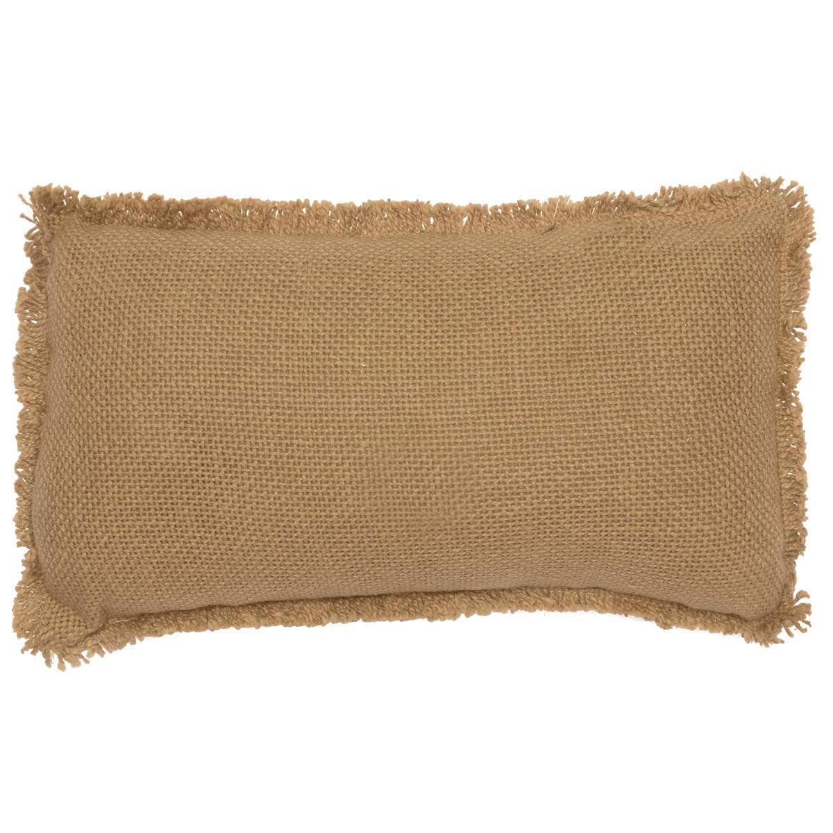 VHC Brands - Burlap Natural Throw Pillow Always Kiss Me Goodnight 7x13