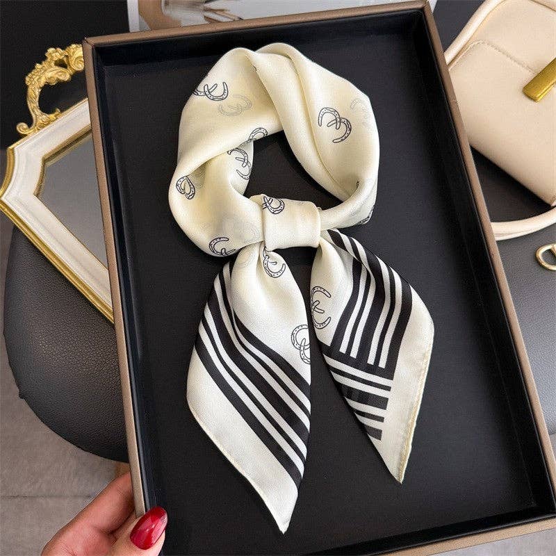 Sheer Trend - Fashion Print Square Scarf