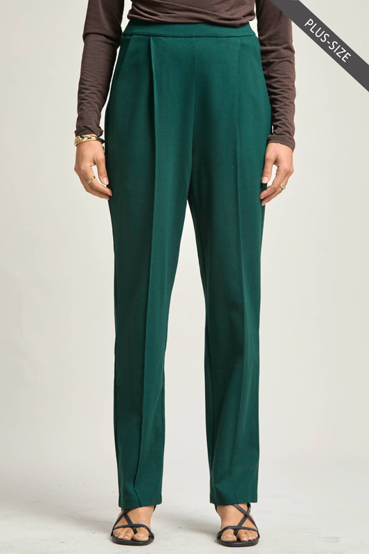 DEAR SCARLETT - PLUS SIZE Magic High-Rise Pull on Barrel Pants