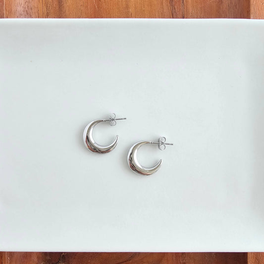 Spiffy & Splendid - Luxe Selena Hoops - Silver // Everyday basics, Jewelry