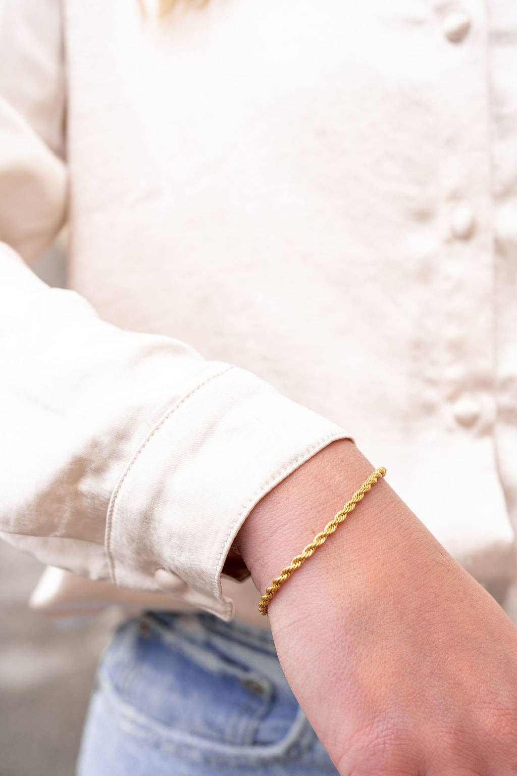 Spiffy & Splendid - Luxe Gold Rope Bracelet