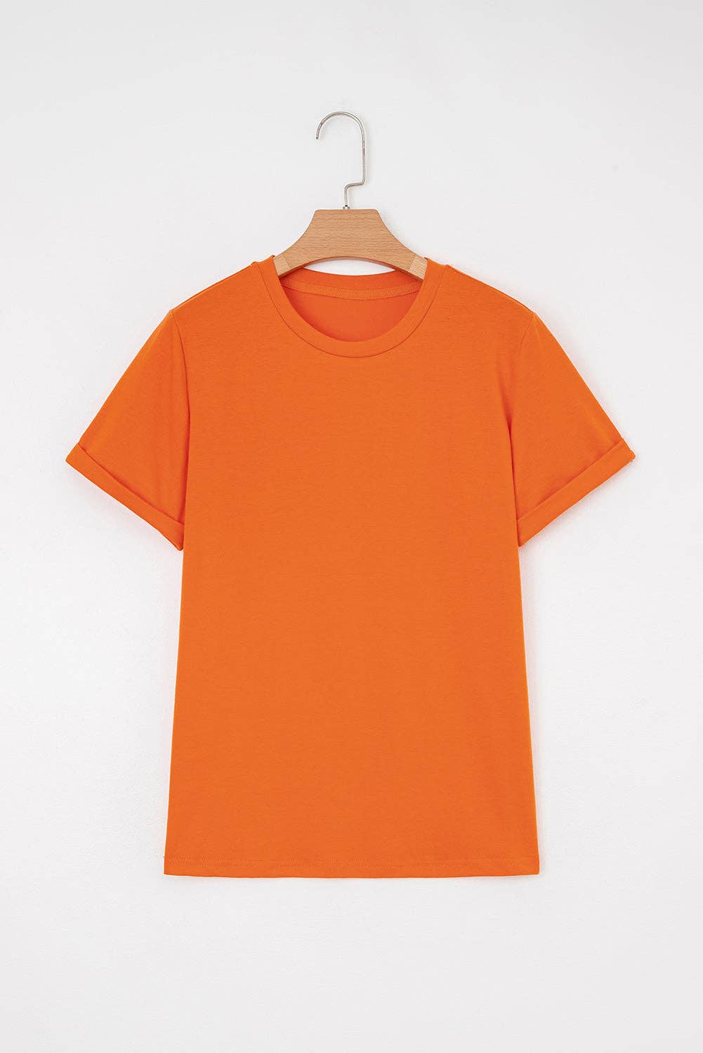 PRETTY BASH - PRETTY BASH Solid Short Sleeve Crew Neck Tee