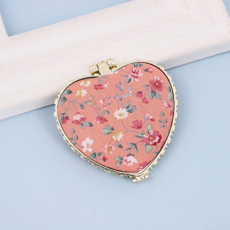 JOSSLYN by wall to wall - TRAVEL POCKET COMPACT HANDHELD FLORAL MIRROR | 40M103