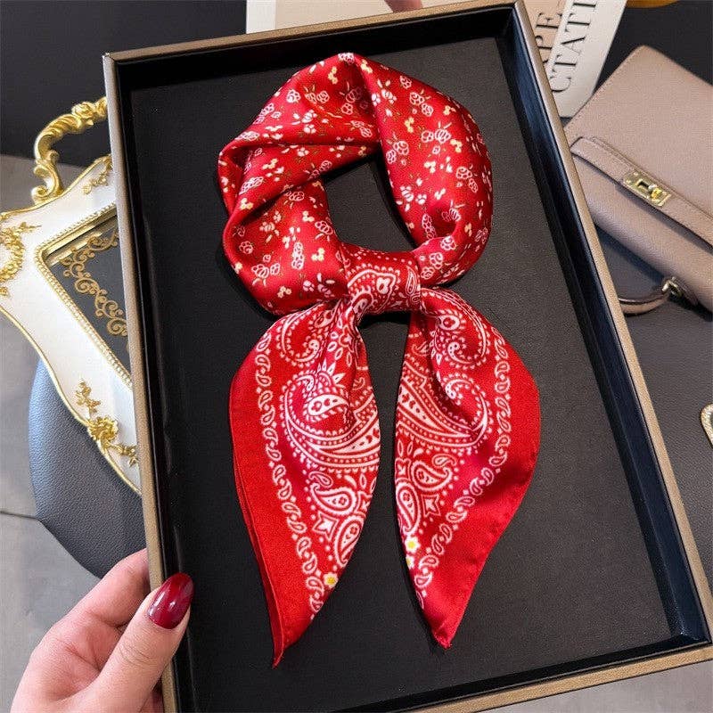 Sheer Trend - Fashion Print Square Scarf