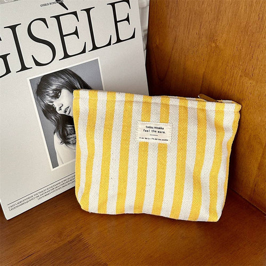 Dipped Shop - Striped Color Block Simple Make Up Bag DP25A565