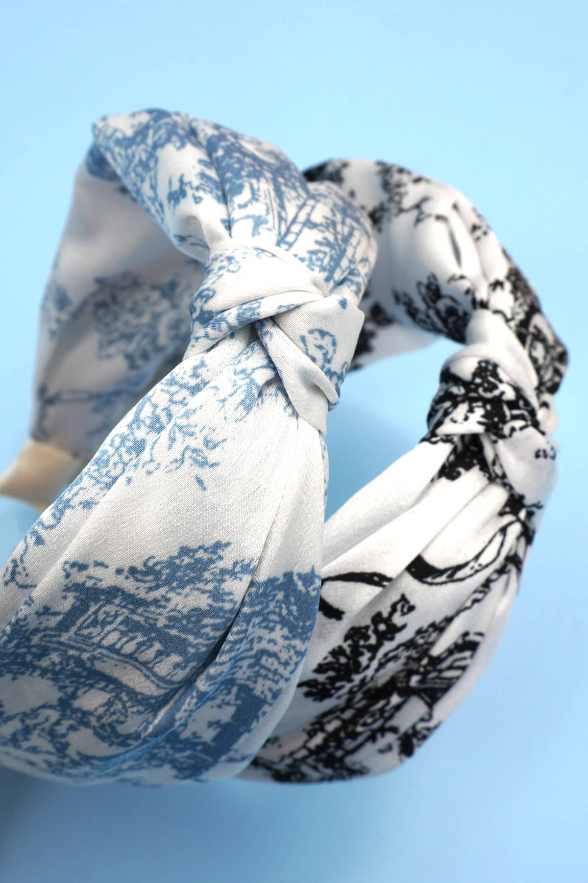JOSSLYN by wall to wall - FLORAL TOILE PATTERN VINTAGE HAIR BAND BANGS | 40HB168