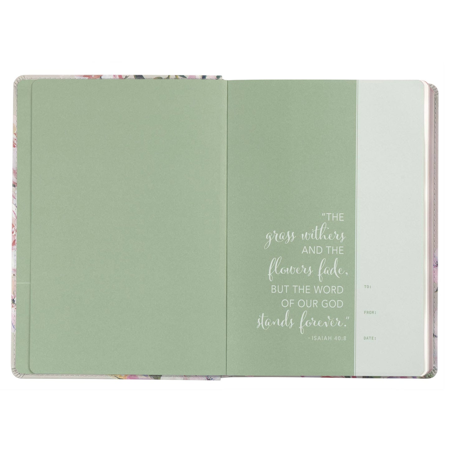 Christian Art Gifts - Devotional Bible NLT for Women Faux Leather, Floral