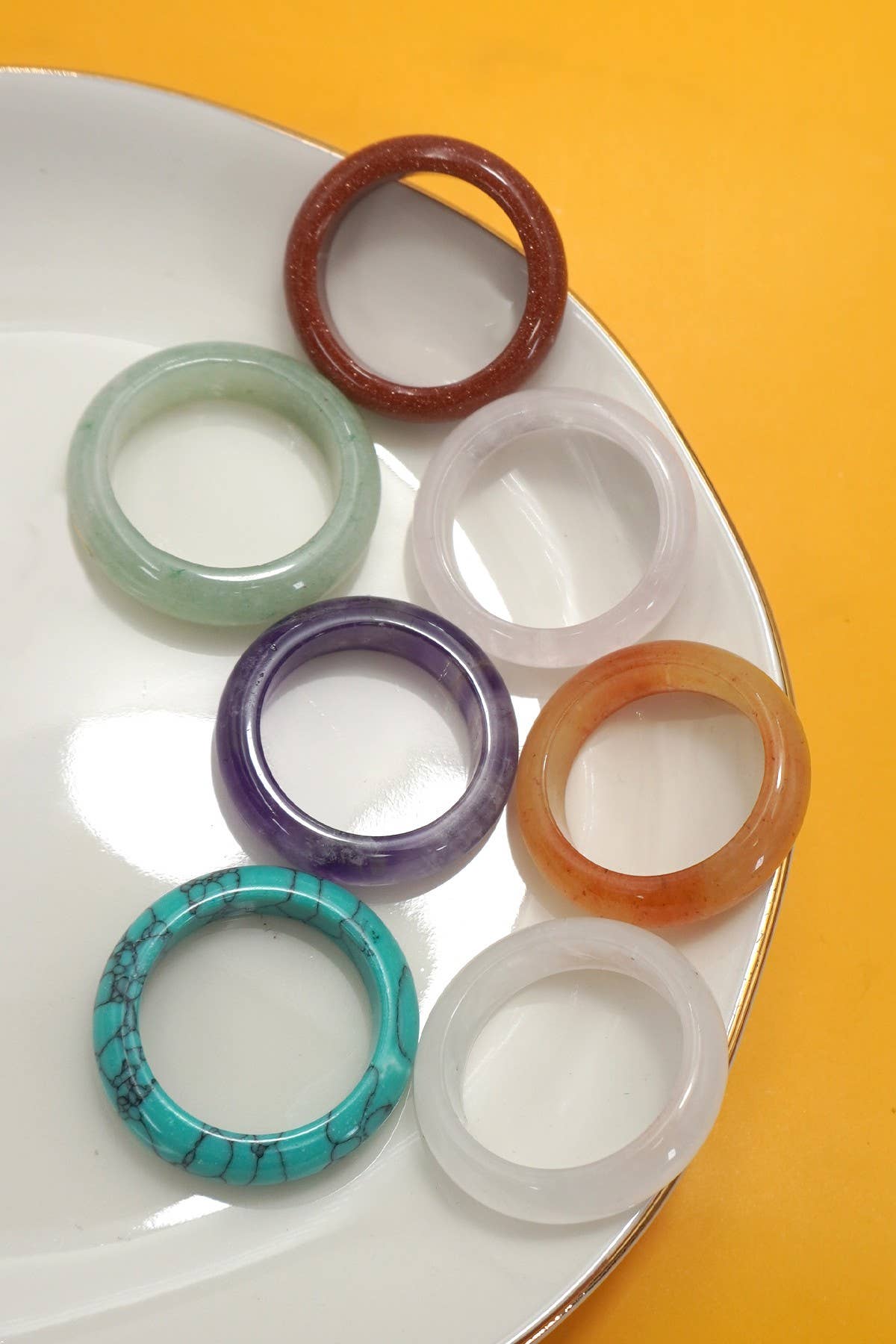 JOSSLYN by wall to wall - EARTHY NATURAL STONE RINGS | 40R112