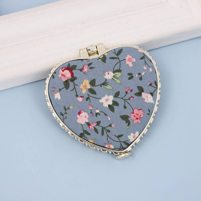 JOSSLYN by wall to wall - TRAVEL POCKET COMPACT HANDHELD FLORAL MIRROR | 40M103