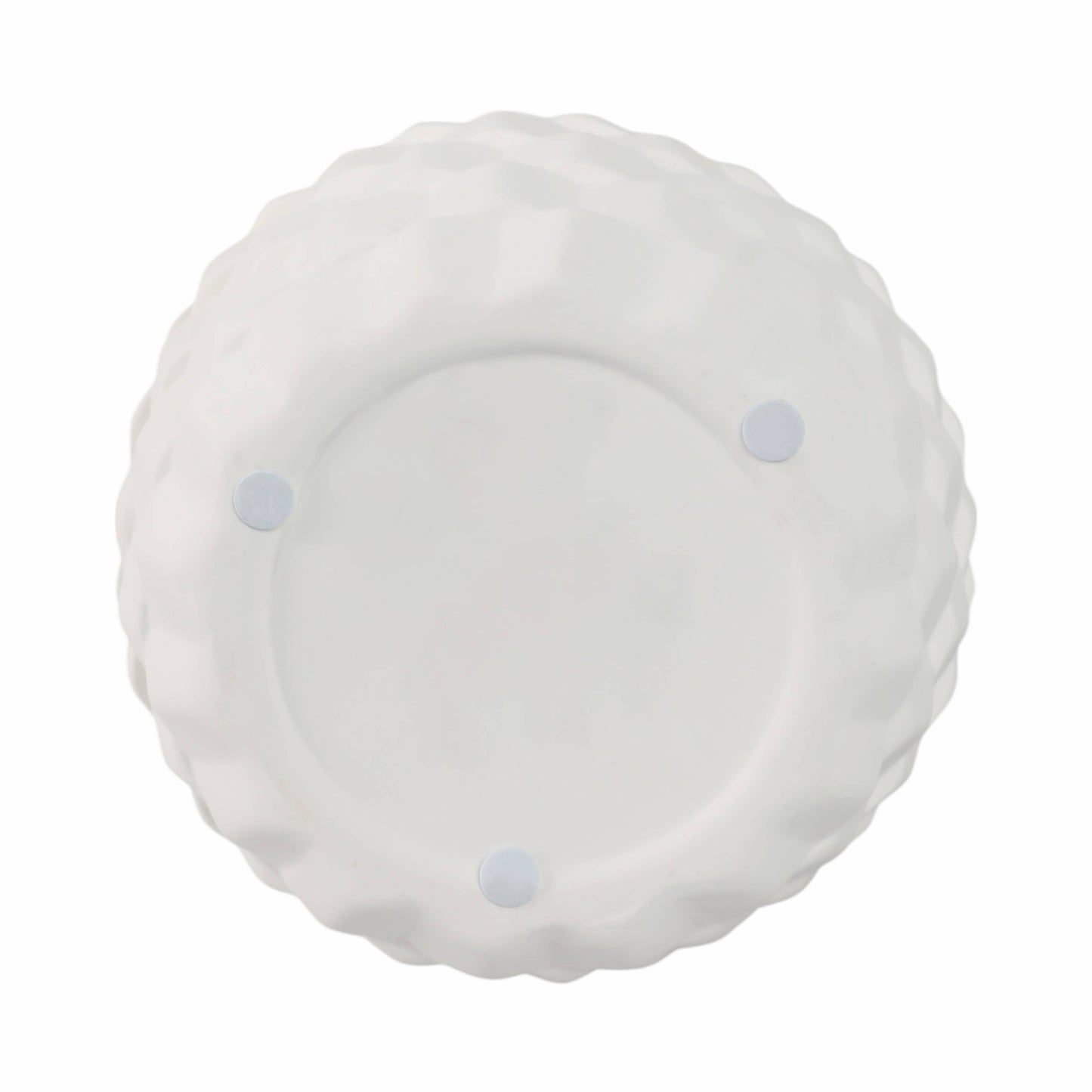 Sagebrook Home - Decorative Vase - White/Brown Ceramic Round Textured, 9 in.