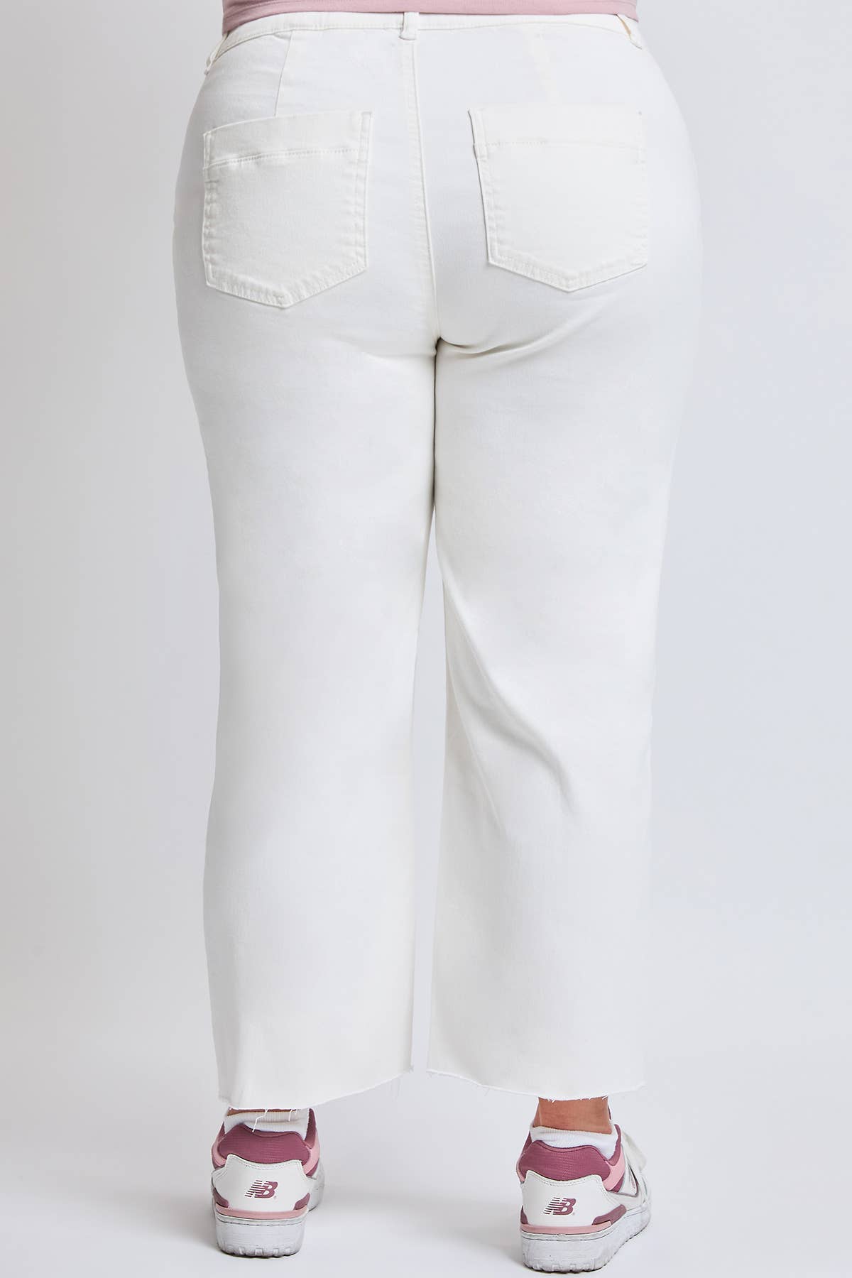 YMI - Plus High Rise Cropped Wide Leg Trouser-EP209207