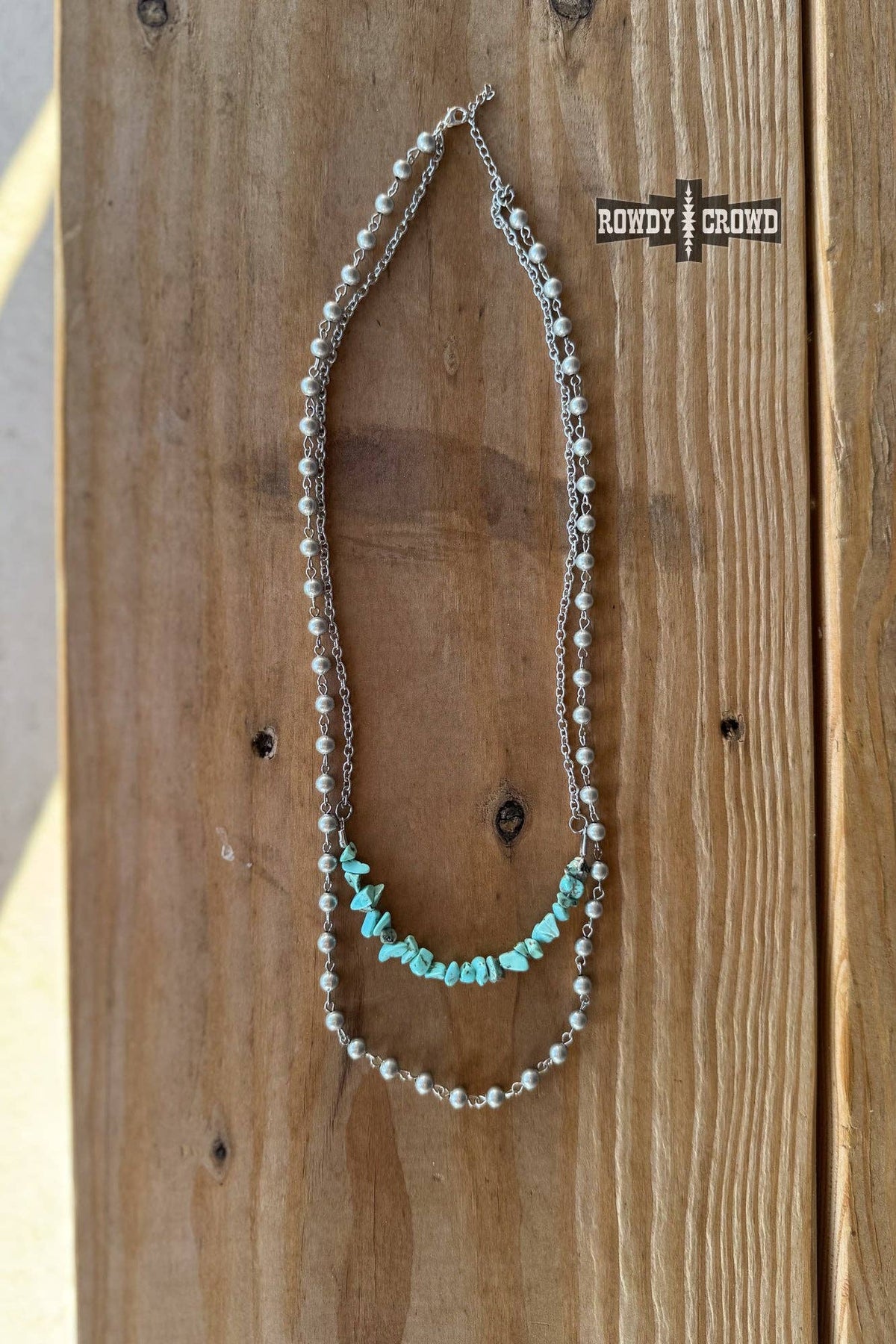 Rowdy Crowd Clothing - Turquoise Pearl Necklace