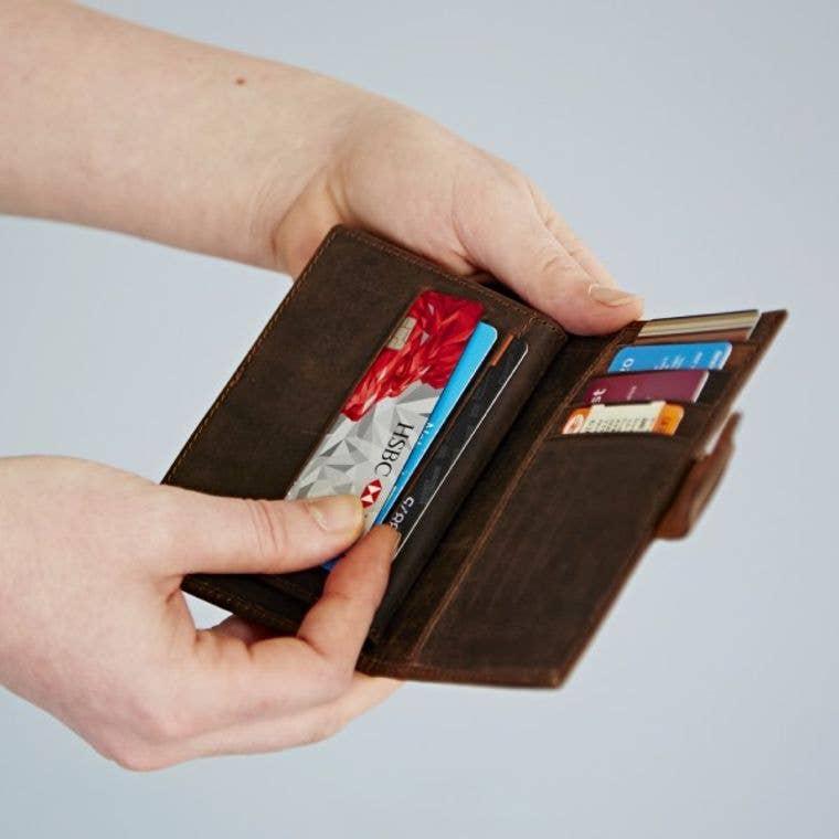 The Paper High Gift Company Limited - Buffalo Leather Handmade Credit Card Wallet