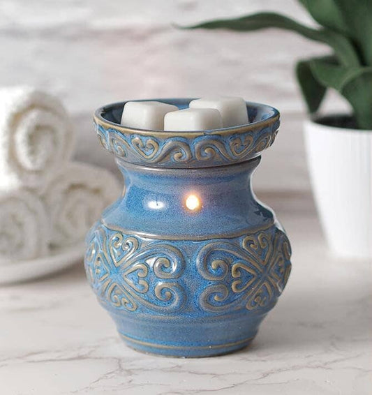 Hosley - 5IN CERAMIC ELECTRIC WARMER-BLUE