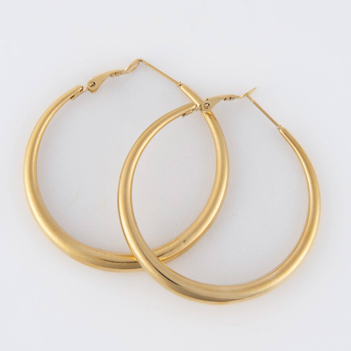 Howard's - Waterproof Earrings Narelle Chunky Hoops in 18K Gold + Steel