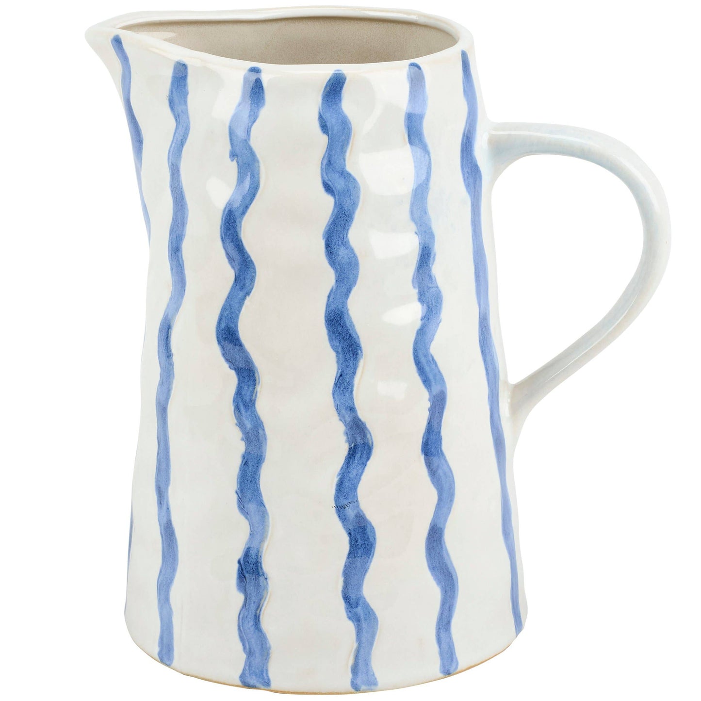 Primitives by Kathy - Blue Stripe Pitcher