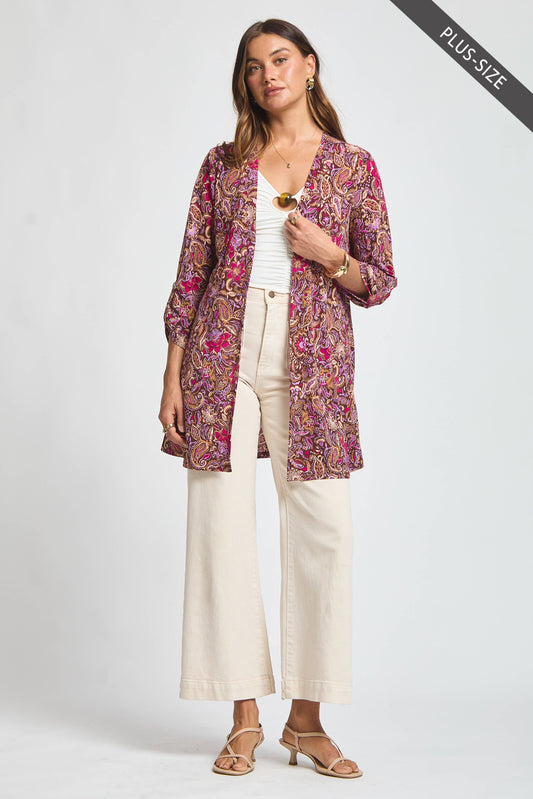 DEAR SCARLETT - PLUS SIZE Throw On Cardigan