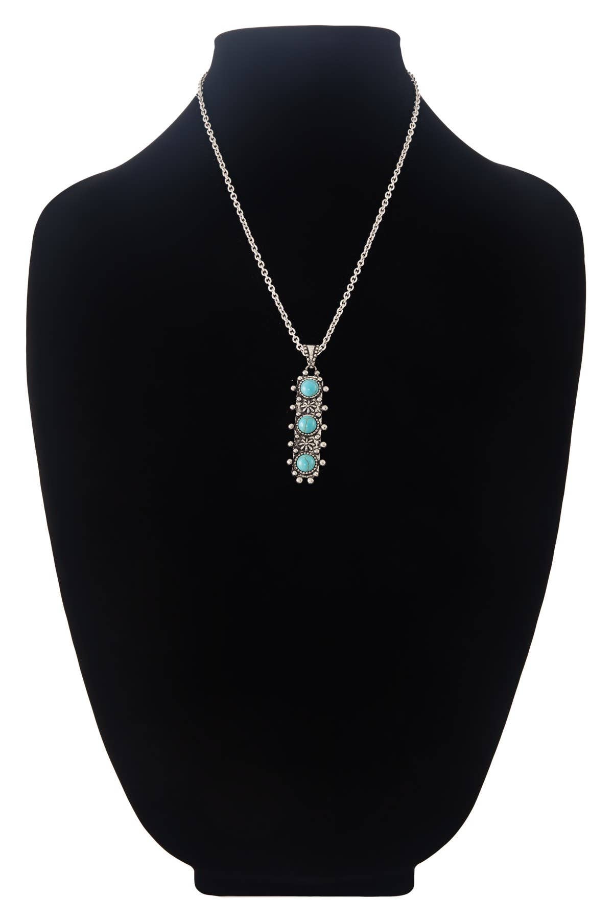 Urbanista - Western Ball TXR Semi Stone Bar Necklace