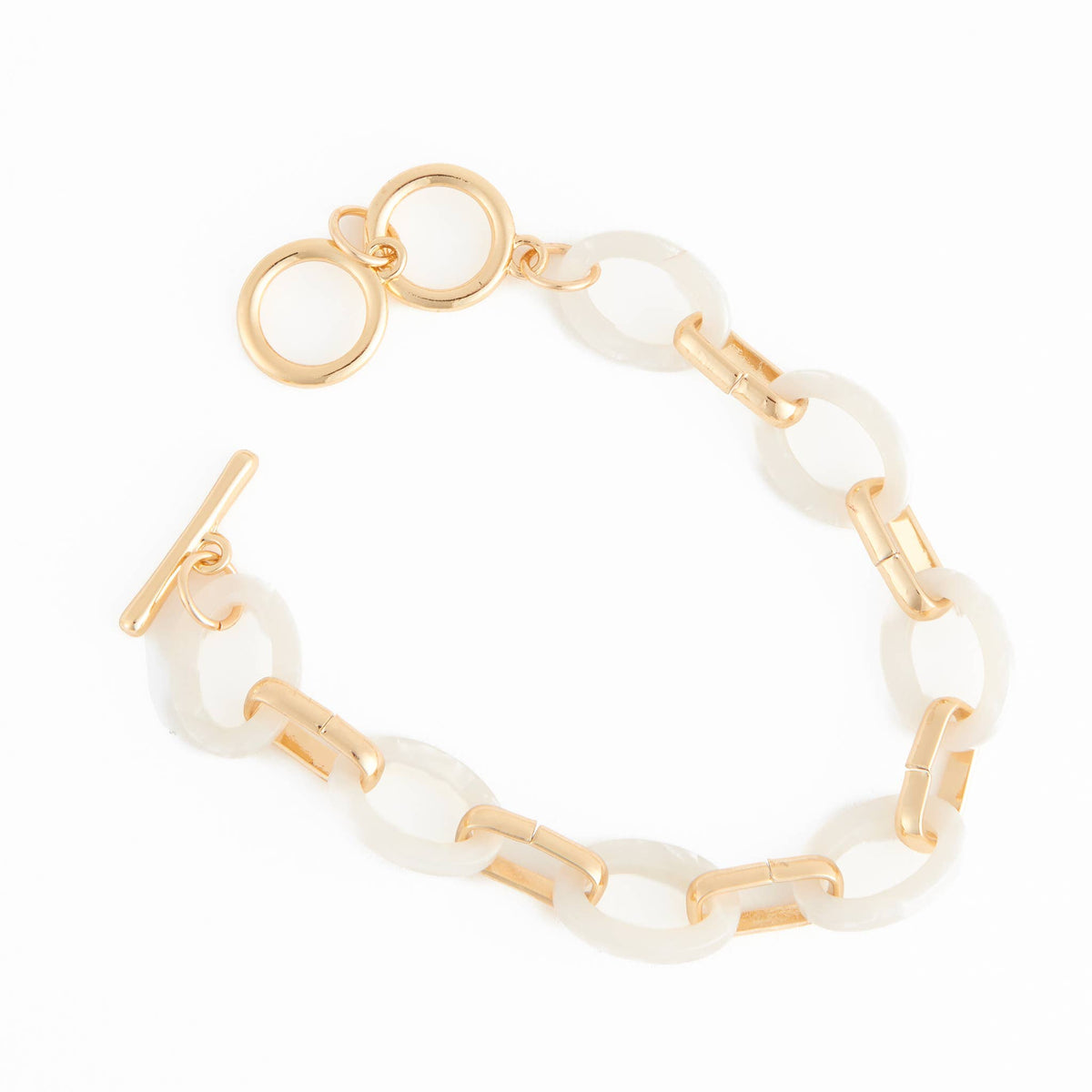 Howard's - Toggle Bracelet Shayne Acrylic Celluloid Link 6.75"