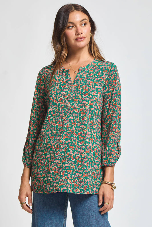 DEAR SCARLETT - Lizzy Top With Faux Pocket Blouse