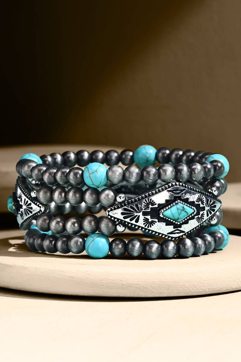 Urbanista - Beaded Western Stretch Bracelet